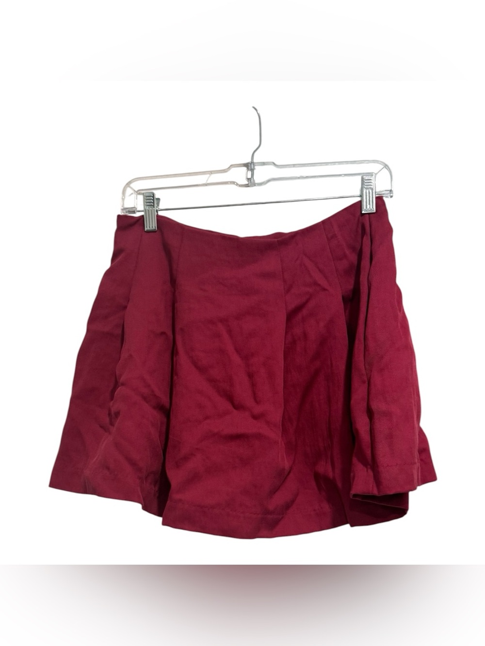 A New Day Women's Burgundy Pleated Mini Skort